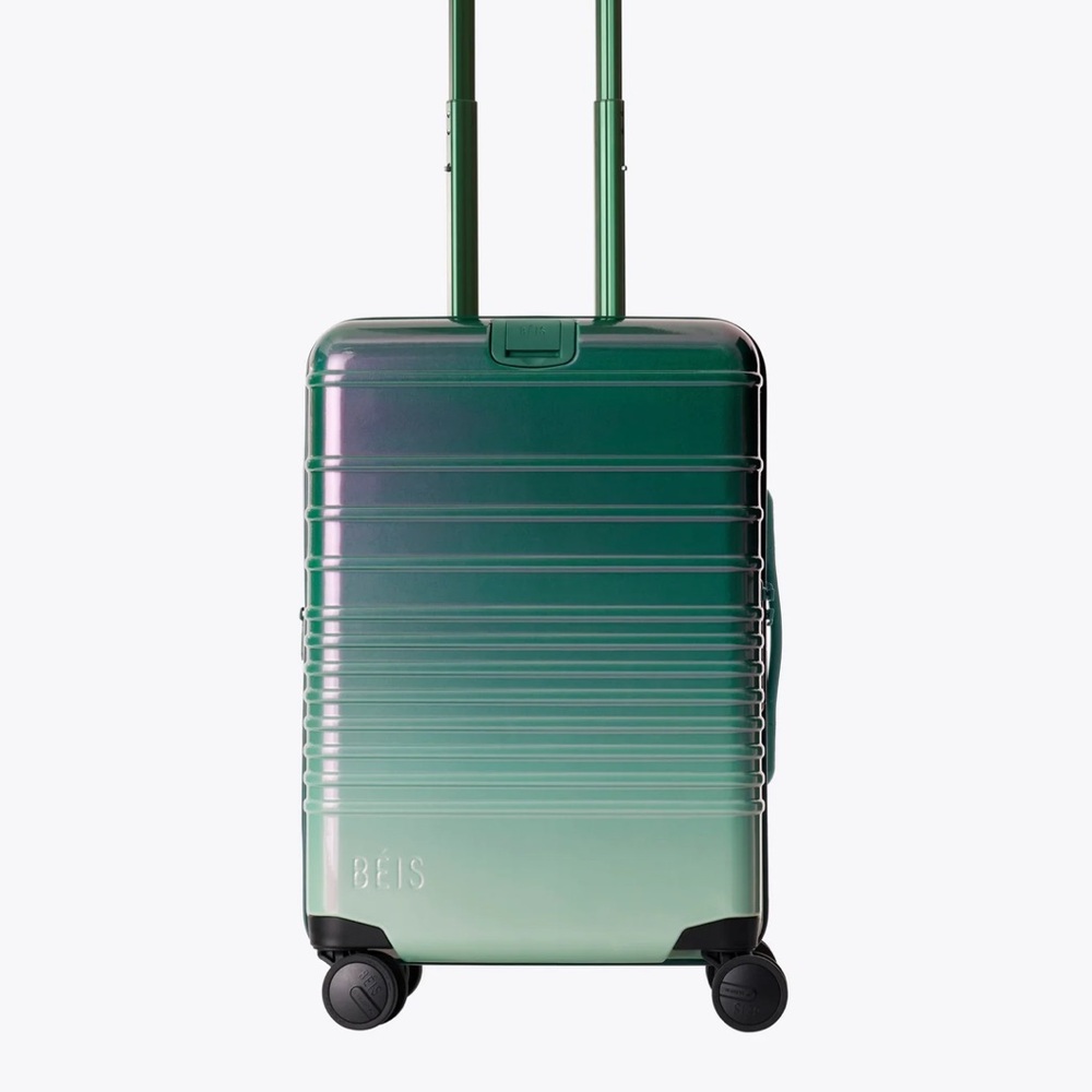 COPY - NWT Beis x Wicked Small Carry on Roller Luggage Suitcase in Ombre Green